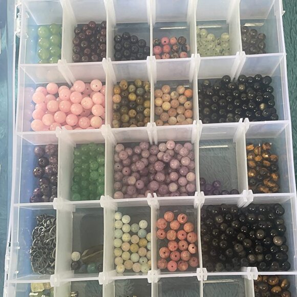 2pack 36 Grids Clear Plastic Organizer Box Container Jewelry Dividers women - Picture 6 of 14